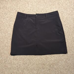 Eddie Bauer Adventurer 2.0 Skort Skirt Womens 12 Black Stretch Hiking Outdoor